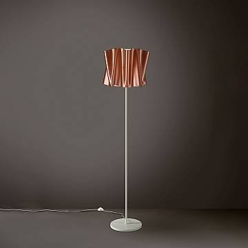 Piantana Moderna Folio Polilux ® Rame E Metallo 1 Luce E27