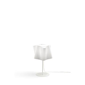 Lampada Da Scrivania-Ufficio Moderna Folio Polilux ® Bianco E Metallo 1 Luce E27