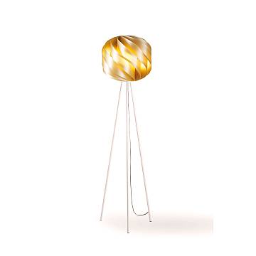 Piantana Moderna 3 Piedi Globe Polilux ® New Gold E Metallo 1 Luce E27