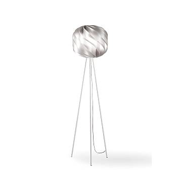 Piantana Moderna 3 Piedi Globe Polilux ® Argento E Metallo 1 Luce E27