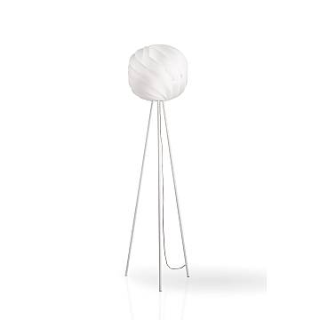 Piantana Moderna 3 Piedi Globe Polilux ® Bianco E Metallo 1 Luce E27