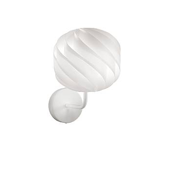Applique Moderna Globe Polilux ® Bianco E Metallo 1 Luce E27 Applique Moderna Globe Polilux ® Bianco E Metallo 1 Luce E27