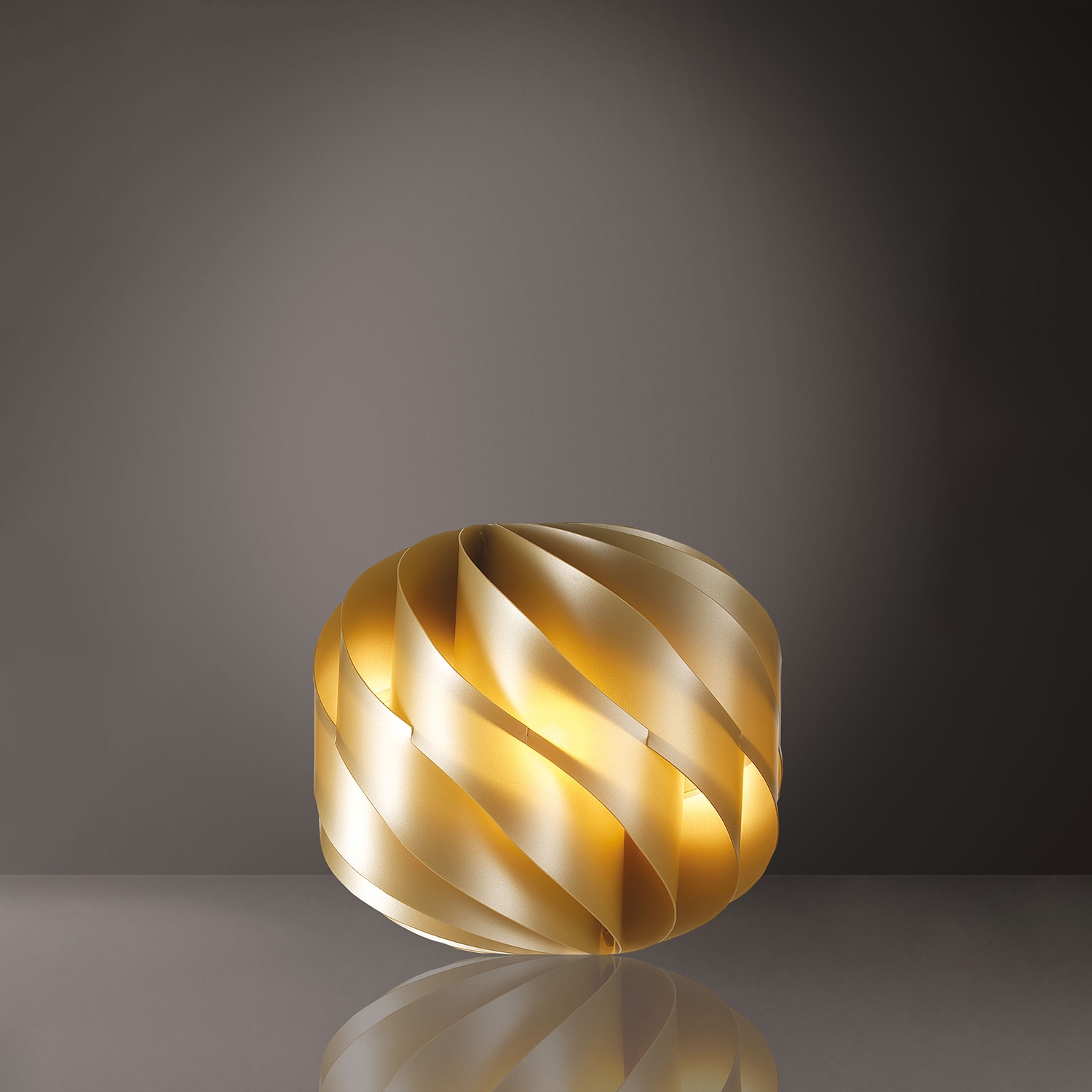 Lampada Da Scrivania-Ufficio Moderna Globe Polilux ® New Gold 1 Luce E27 D40Cm GL/L/40/NGLD