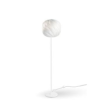 Piantana Moderna Globe Polilux ® Bianco E Metallo 1 Luce E27