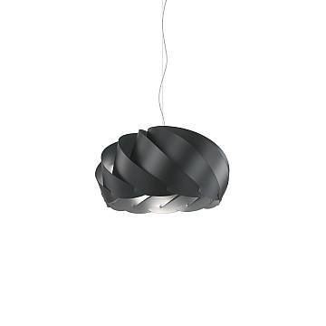 Sospensione Moderna Half Globe Polilux ® Nero E Metallo Cromo 1 Luce E27 D42Cm Sospensione Moderna Half Globe Polilux ® Nero E Metallo Cromo 1 Luce E27 D42Cm