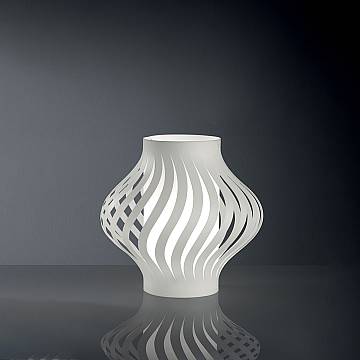 Lampada Da Scrivania-Ufficio Moderna Helios Polilux ® Bianco 1 Luce E27 H39Cm Lampada Da Scrivania-Ufficio Moderna Helios Polilux ® Bianco 1 Luce E27 H39Cm