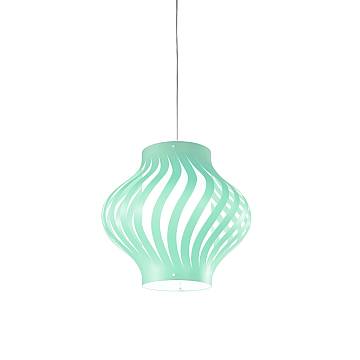 Sospensione Moderna Helios Larga Polilux ® Verde Pastello 1 Luce E27 Sospensione Moderna Helios Larga Polilux ® Verde Pastello 1 Luce E27