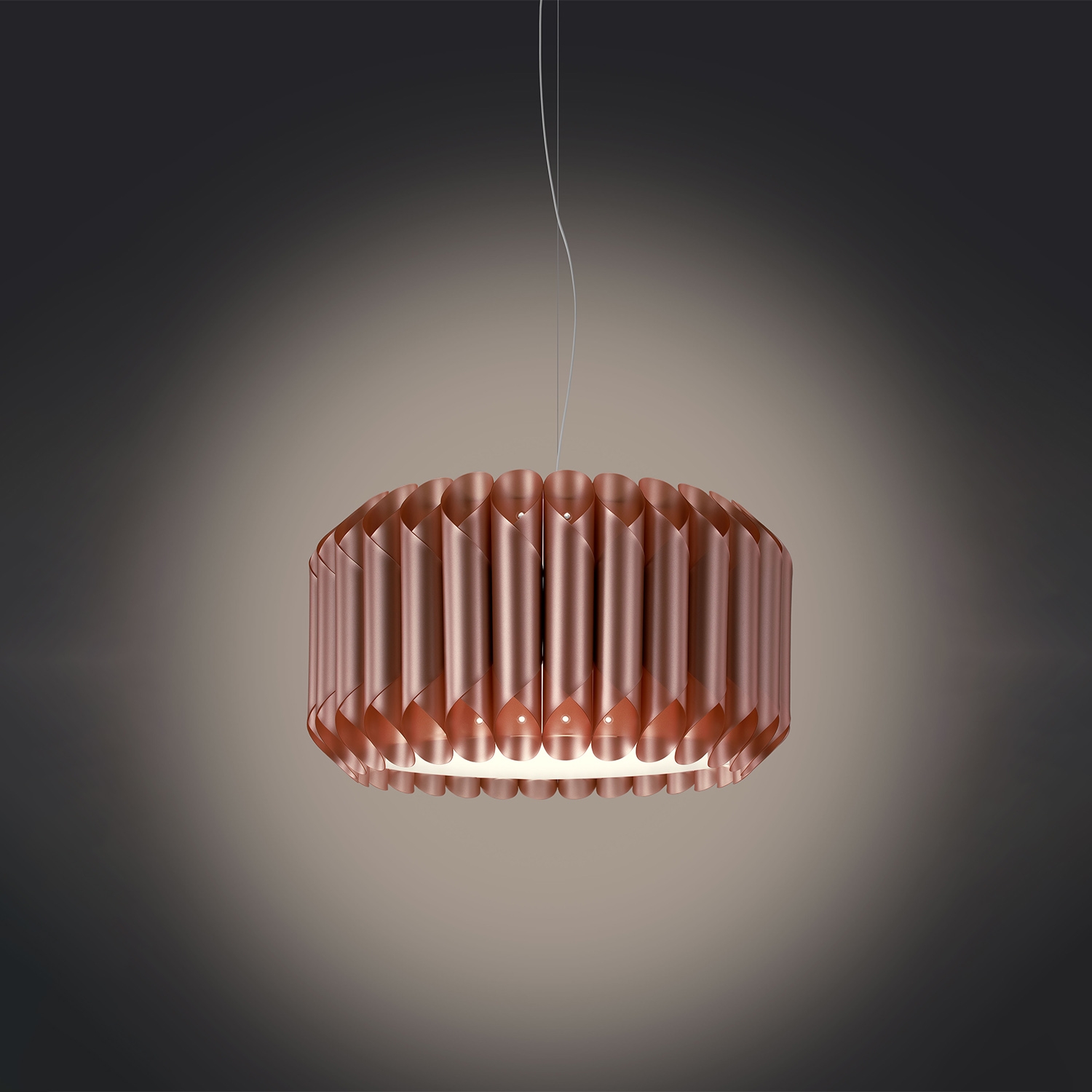 Sospensione Moderna Louise Polilux ® Rame E Metallo Cromo 1 Luce E27 LOU/S/50/COP