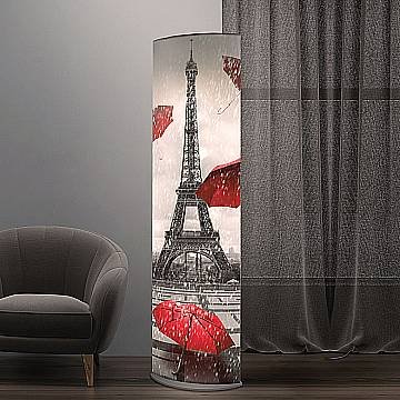 Piantana Moderna Litos Polilux ® Grafica Paris 1 Luce Led 18W 3000K
