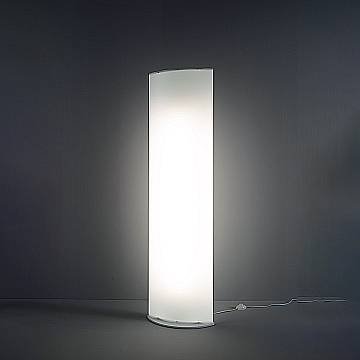 Piantana Moderna Litos Polilux ® Bianco Materie Plastiche 1 Luce Led 18W 3000K