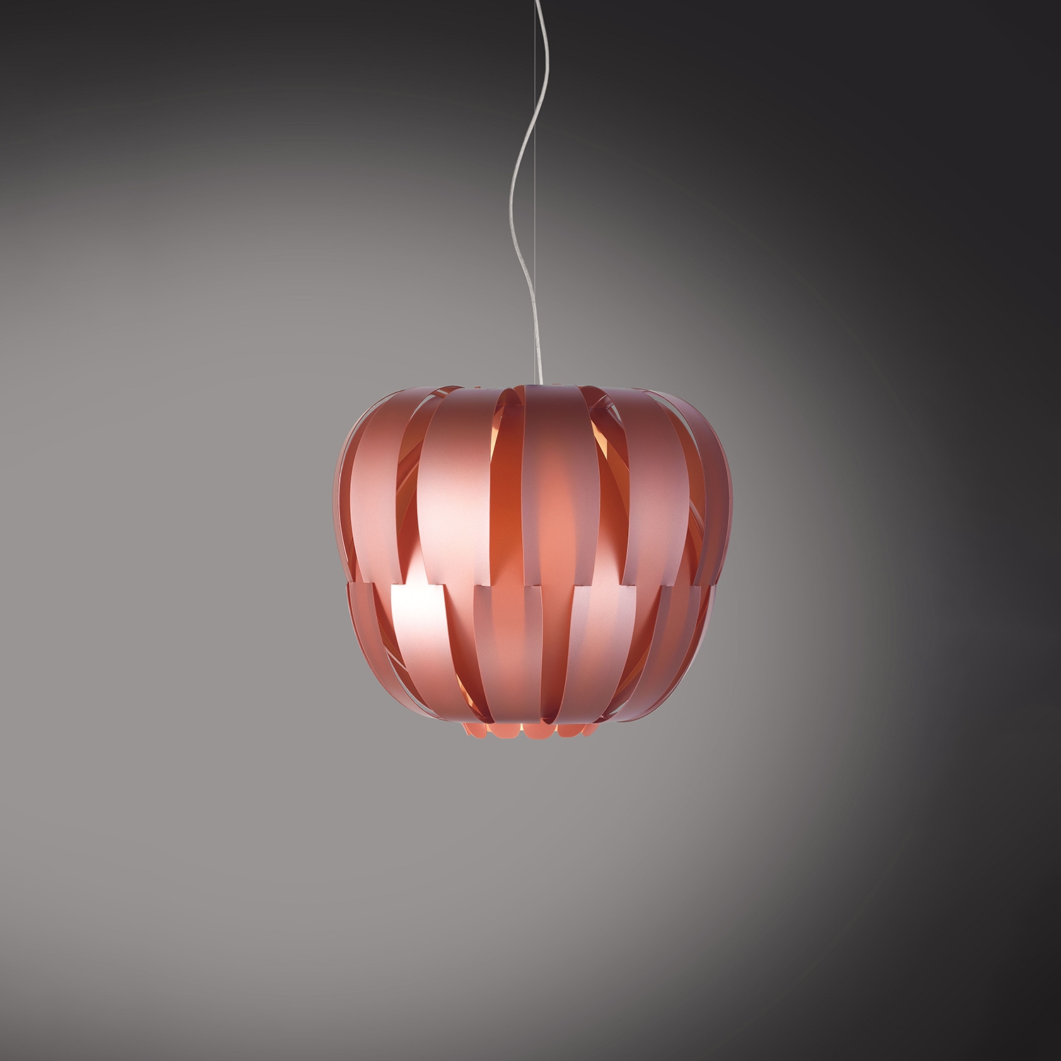 Sospensione Da Esterno Moderna Queen Polilux ® Pink Metal 1 Luce E27 D40Cm OUT/QN/S/42/PKM