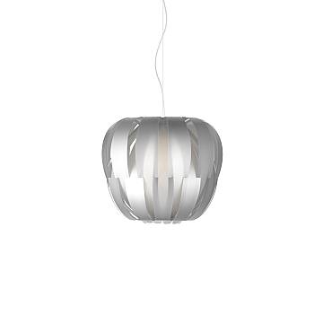 Sospensione Da Esterno Moderna Queen Polilux ® Argento 1 Luce E27 D40Cm