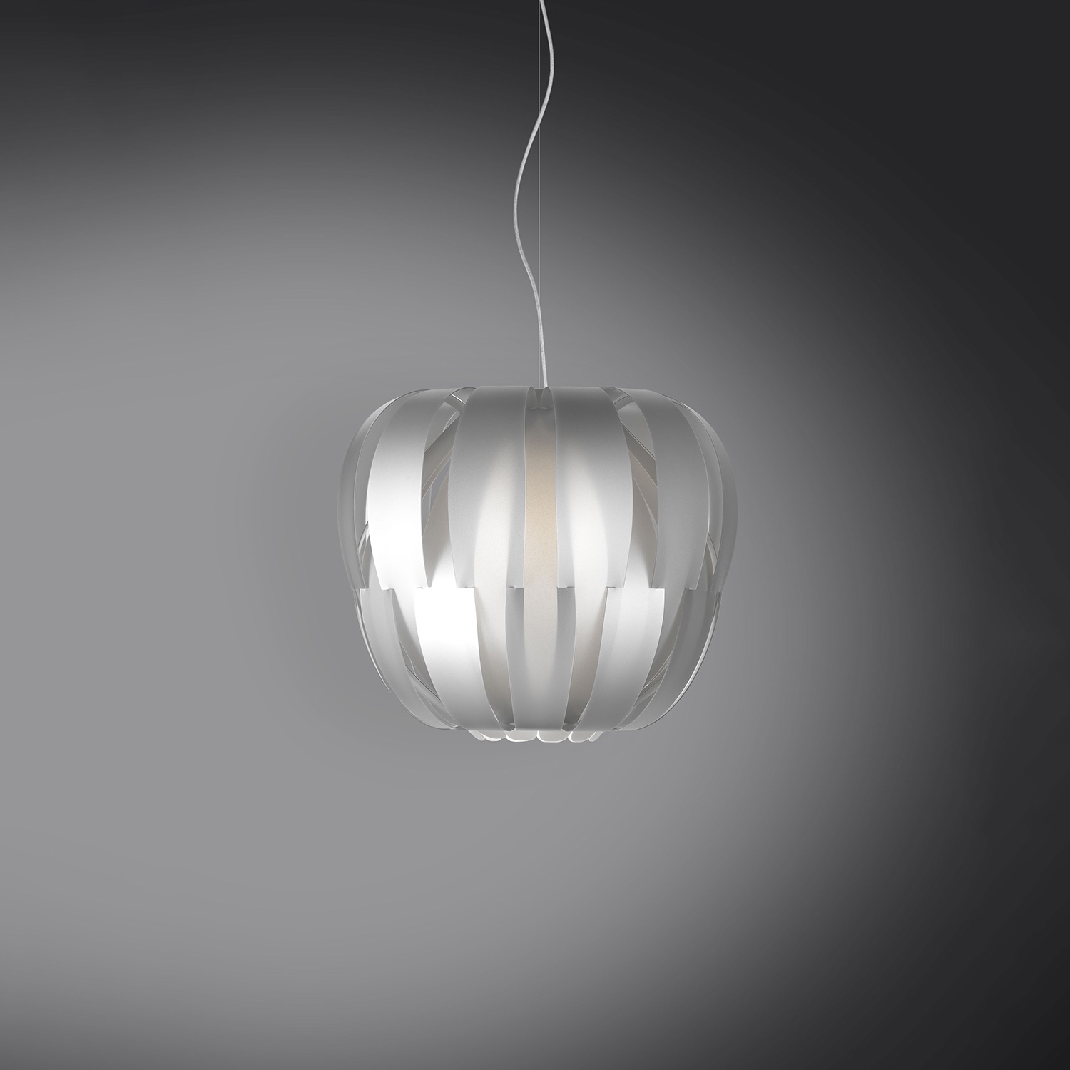 Sospensione Da Esterno Moderna Queen Polilux ® Argento 1 Luce E27 D40Cm OUT/QN/S/42/SVR