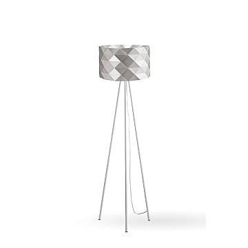 Piantana Moderna 3 Piediprisma Polilux ® Argento E Metallo 1 Luce E27