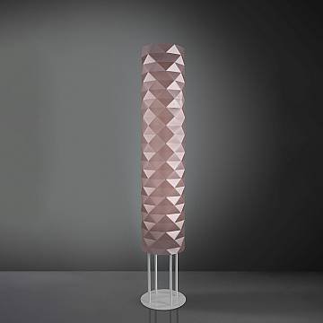 Piantana Moderna Prisma Polilux ® Pink Metal E Metallo 3 Luci E27