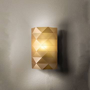 Applique Moderna Prisma Polilux ® New Gold 1 Luce E27