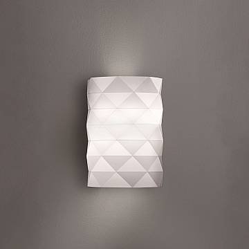 Applique Moderna Prisma Polilux ® Bianco 1 Luce E27