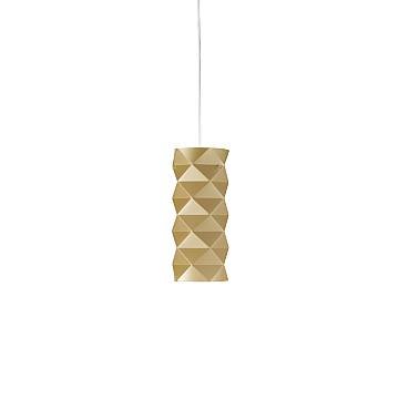 Sospensione Moderna Prisma Polilux ® New Gold E Metallo Cromo 1 Luce E27