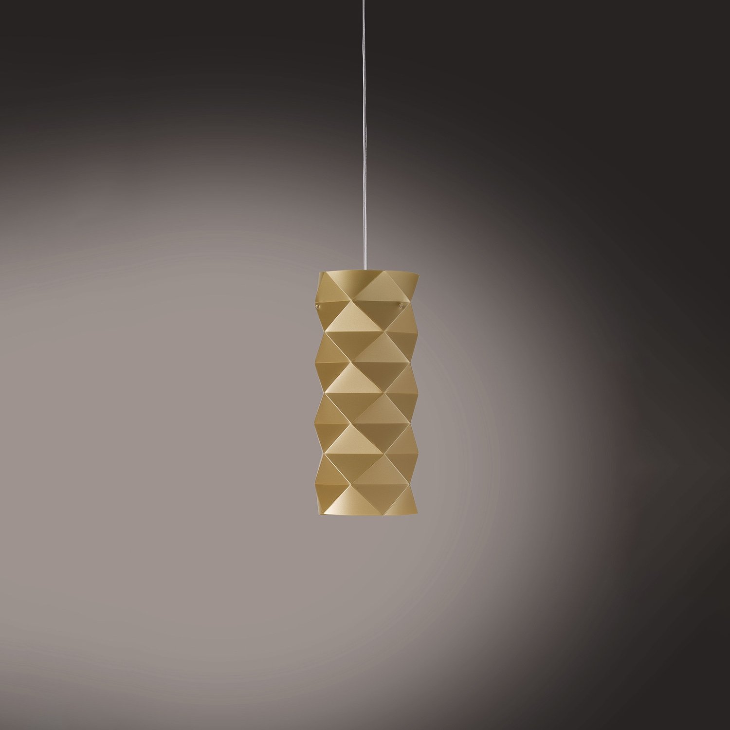 Sospensione Moderna Prisma Polilux ® New Gold E Metallo Cromo 1 Luce E27 PRISMA/S/13/NGLD