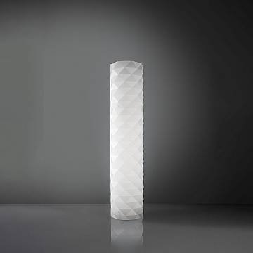 Piantana Moderna Prisma Polilux ® Bianco E Metallo 3 Luci E27 H122Cm