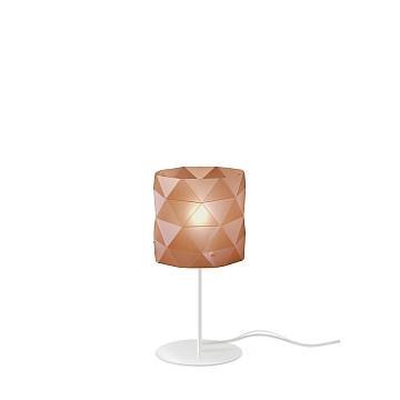 Lampada Da Scrivania-Ufficio Moderna Prisma Polilux ® Rame E Metallo 1 Luce E27