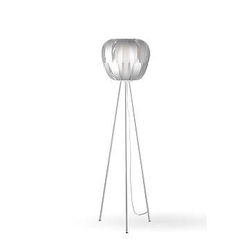 Piantana Moderna 3 Piediqueen Polilux ® Argento E Metallo 1 Luce E27