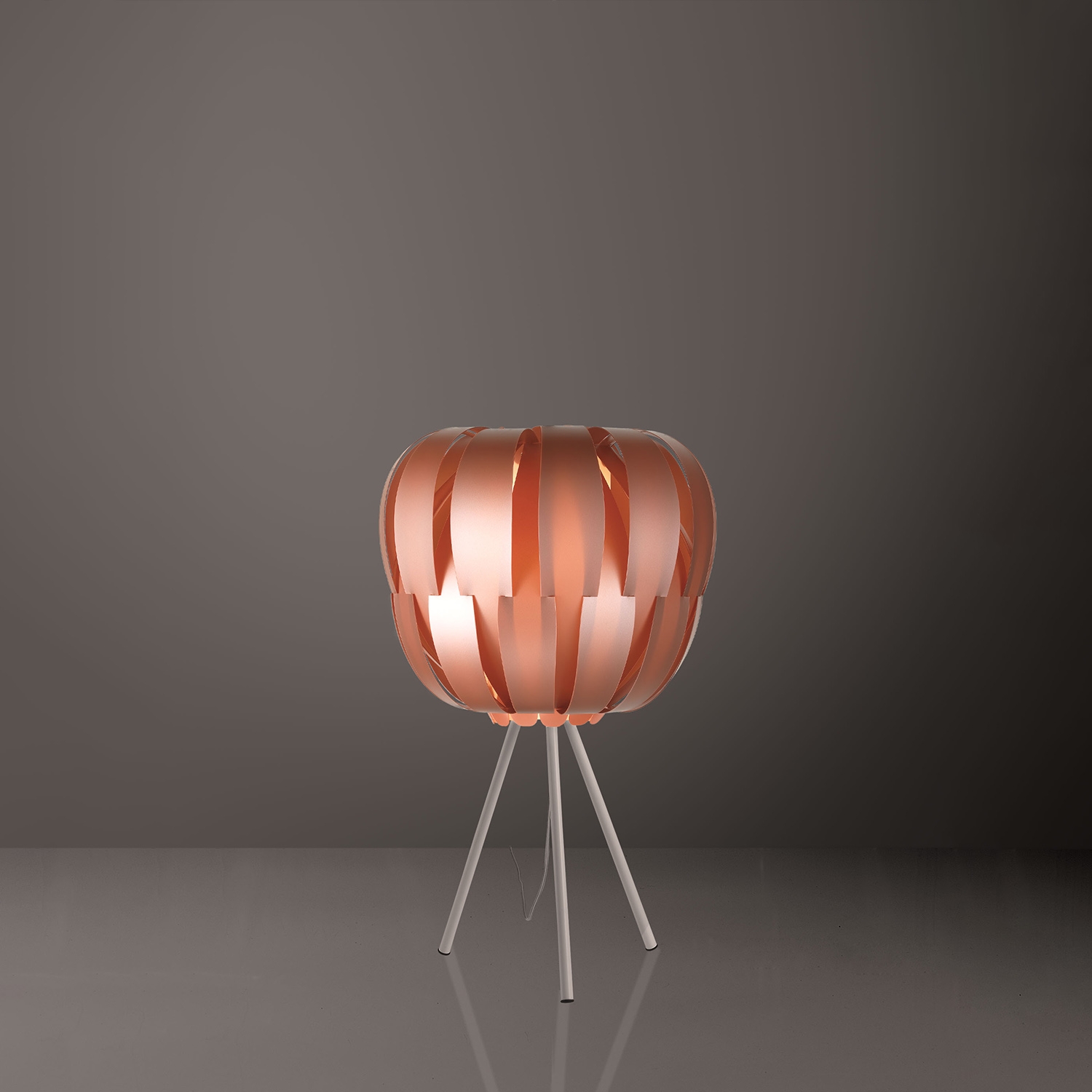 Lampada Da Scrivania-Ufficio Moderna Queen Polilux ® Rame E Metallo 1 Luce E27 QN/3P/63/COP