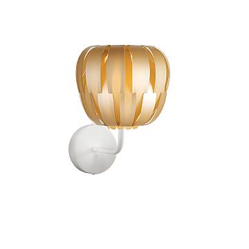 Applique Moderna Queen Polilux ® New Gold E Metallo 1 Luce E27