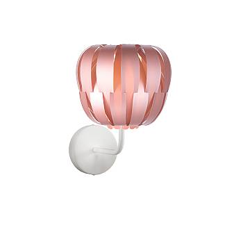 Applique Moderna Queen Polilux ® Pink Metal E Metallo 1 Luce E27