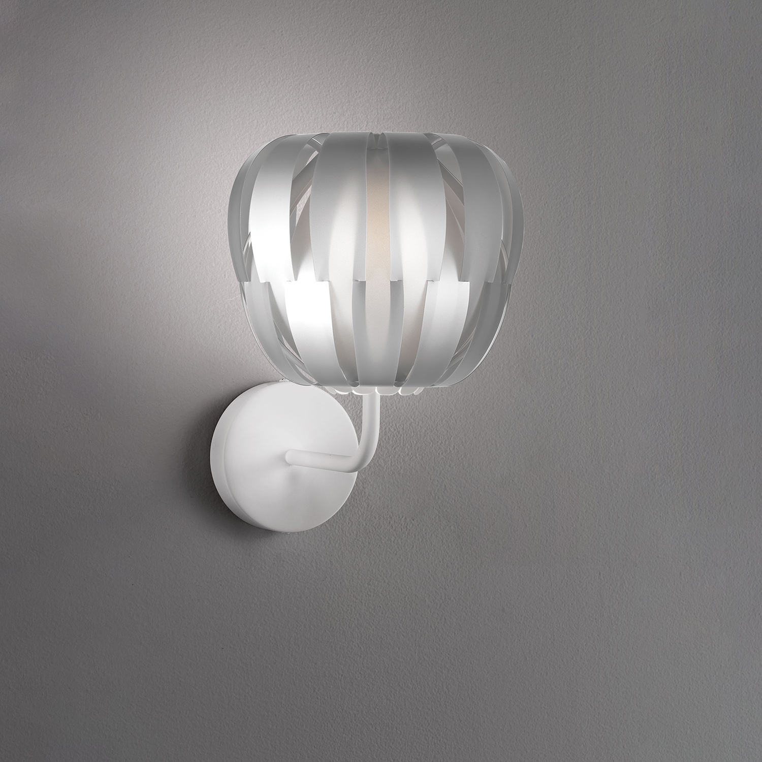 Applique Moderna Queen Polilux ® Argento E Metallo 1 Luce E27 QN/A/29/SVR