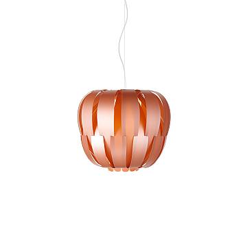 Sospensione Moderna Queen Polilux ® Rame E Metallo Cromo 1 Luce E27 D42Cm
