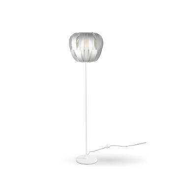 Piantana Moderna Queen Polilux ® Argento E Metallo 1 Luce E27