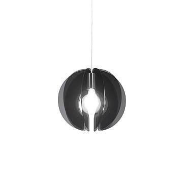 Sospensione Moderna Space Collection Polilux ® Fumè E Metallo Cromo 1 Luce E27 Sospensione Moderna Space Collection Polilux ® Fumè E Metallo Cromo 1 Luce E27