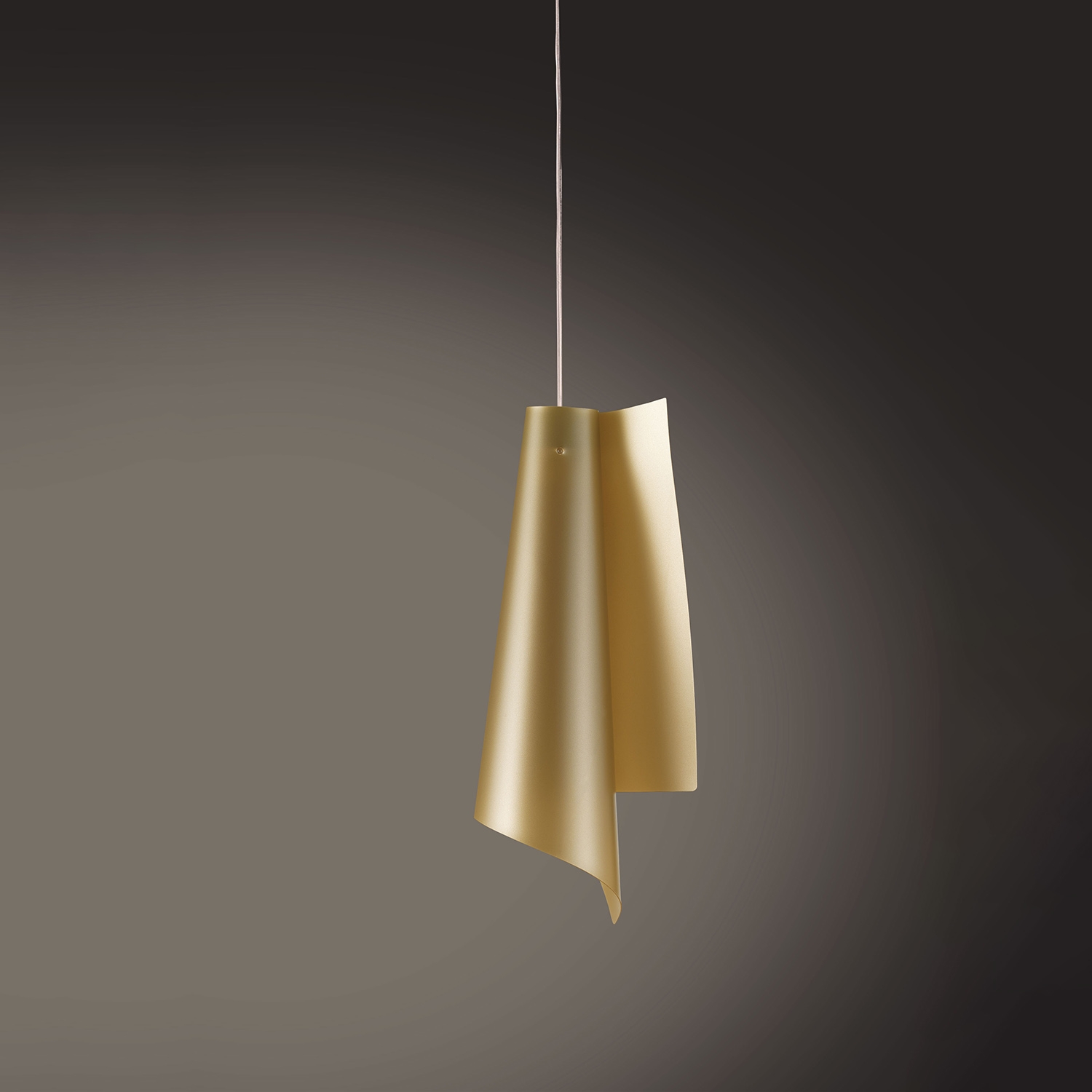 Sospensione Moderna Vela Polilux ® New Gold E Metallo Cromo 1 Luce E27 VELA/S/50/NGLD