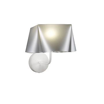 Applique Moderna Wanda Polilux ® Argento E Metallo 1 Luce E14 Applique Moderna Wanda Polilux ® Argento E Metallo 1 Luce E14