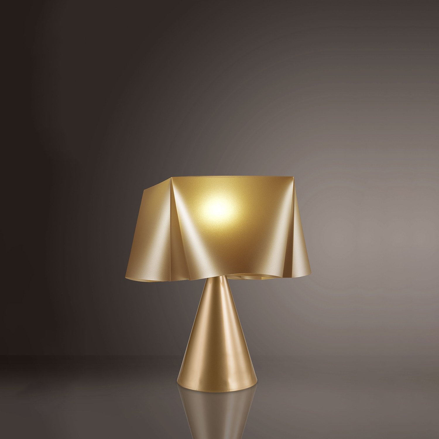 Lampada Da Scrivania Moderna Wanda Polilux ® New Gold 1 Luce E14 WANDA/LC/30/NGLD