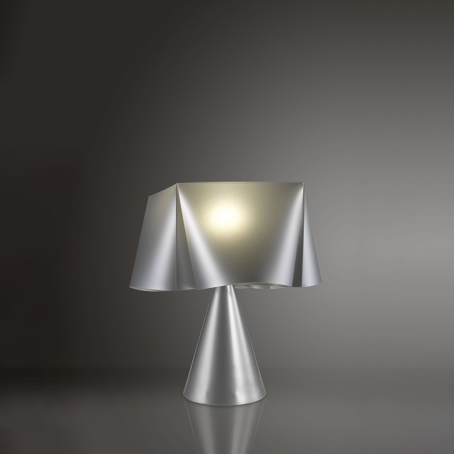 Lampada Da Scrivania Moderna Wanda Polilux ® Argento 1 Luce E14 WANDA/LC/30/SVR