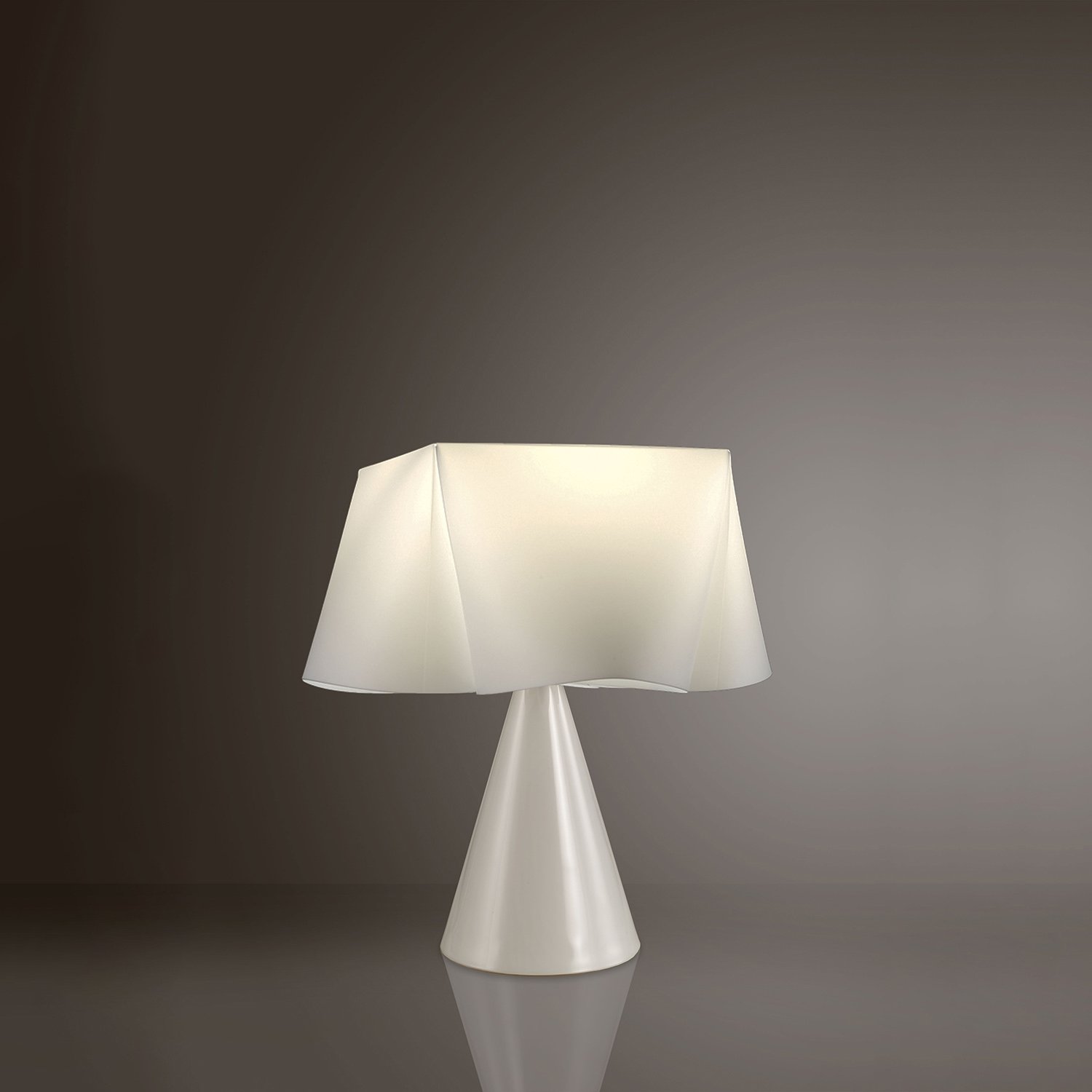 Lampada Da Scrivania Moderna Wanda Polilux ® Bianco 1 Luce E14 WANDA/LC/30/W