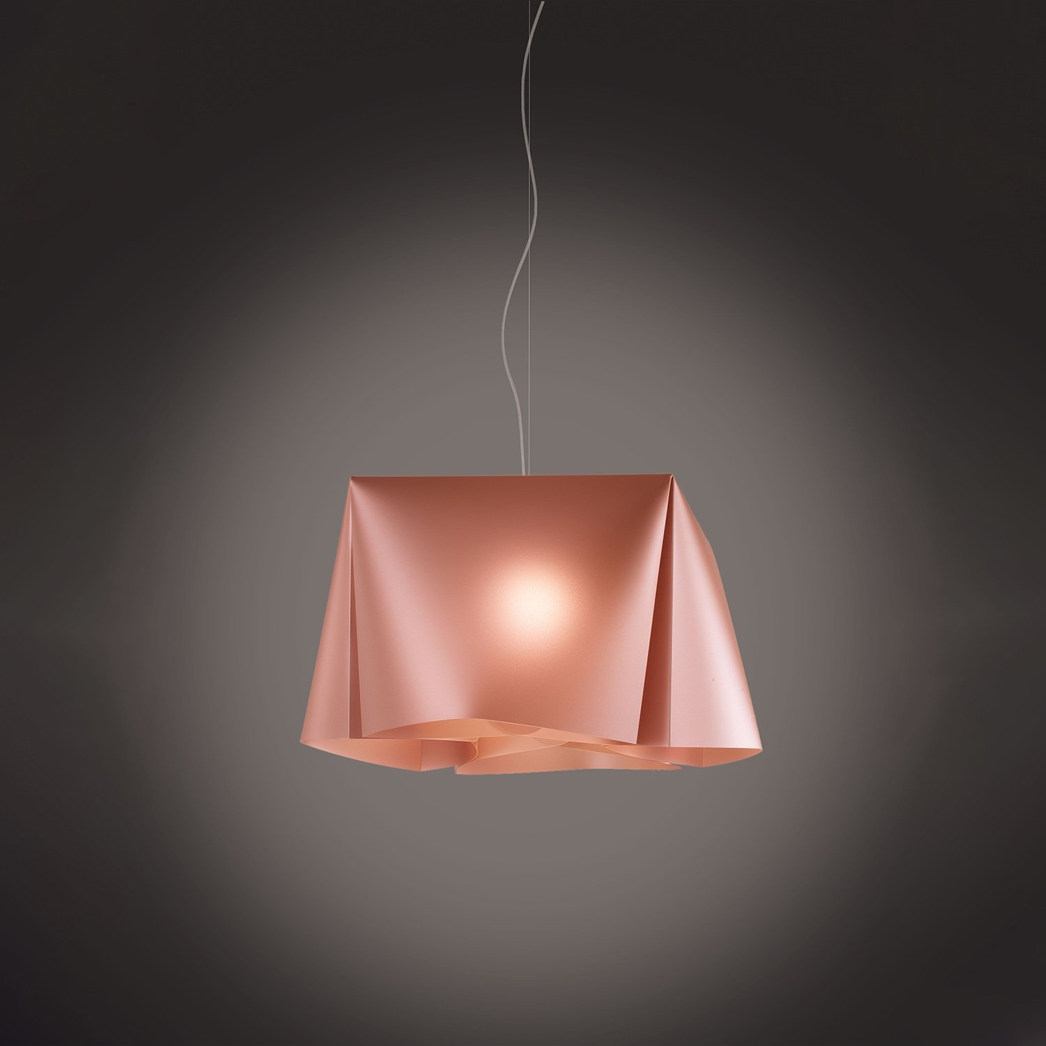 Lampadario Moderno Wanda Polilux ® Rame E Metallo Cromo 3 Luci E27 WANDA/S3/60/COP