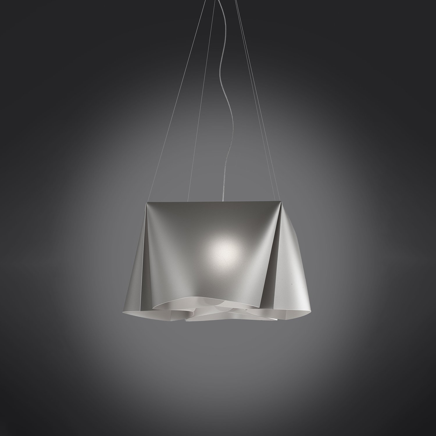 Lampadario Moderno Wanda Polilux ® Argento E Metallo Cromo 5 Luci E27 WANDA/S5/60/SVR
