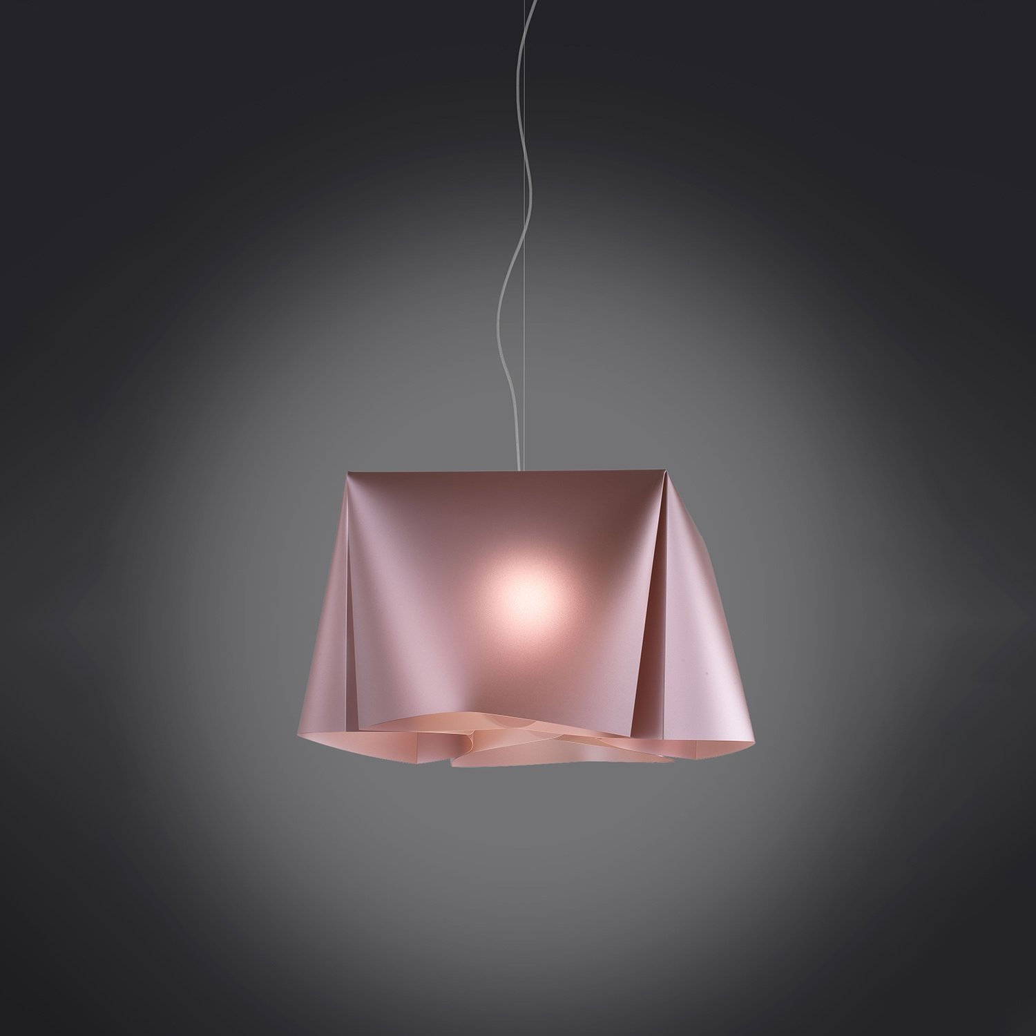 Sospensione Moderna Wanda Polilux ® Pink Metal E Metallo Cromo 1 Luce E27 WANDA/S/30/PKM