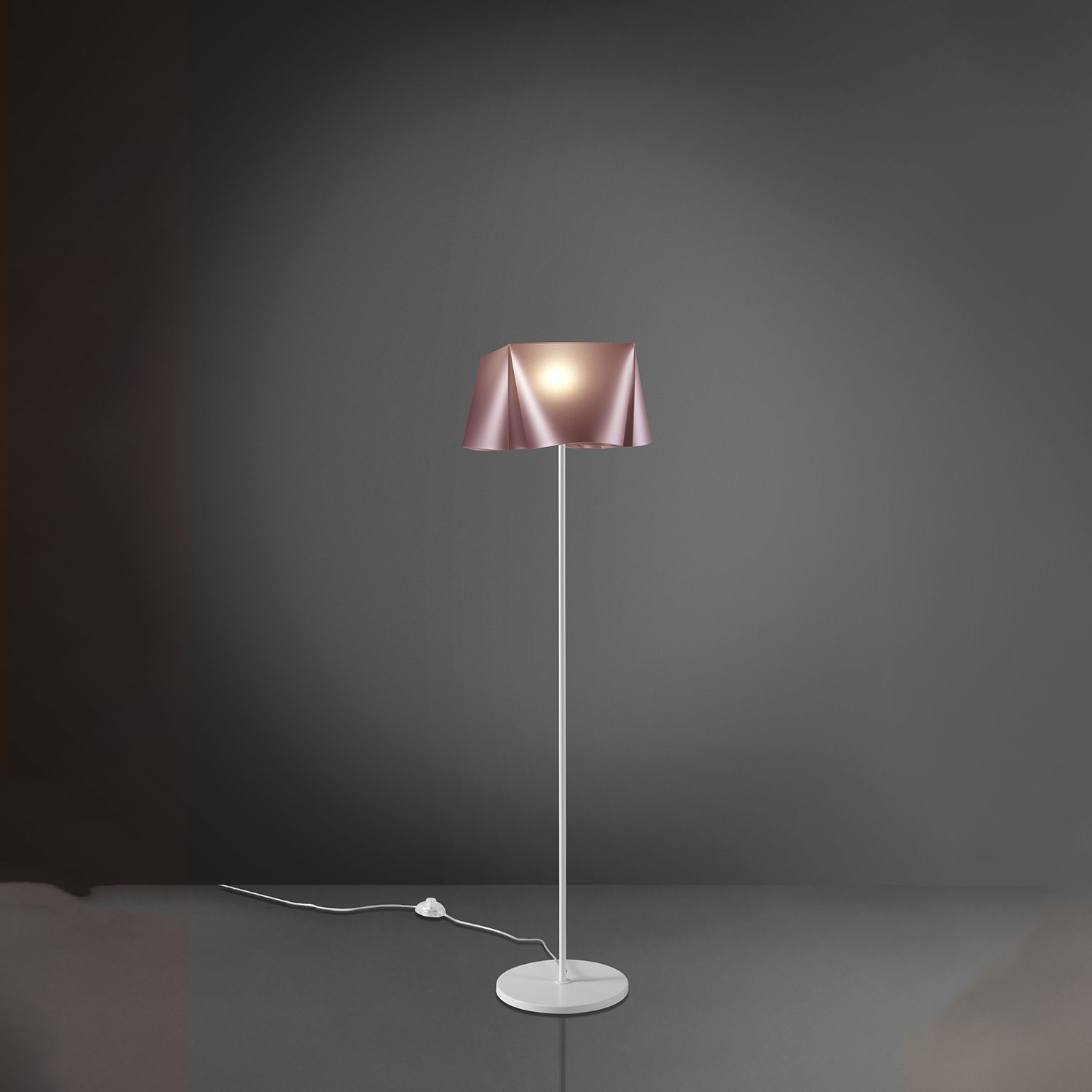 Piantana Moderna Wanda Polilux ® Pink Metal E Metallo 1 Luce E27 WANDA/T/154/PKM