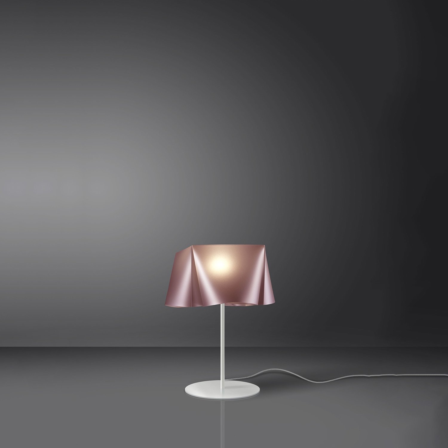 Lampada Da Scrivania Moderna Wanda Polilux ® Pink Metal E Metallo 1 Luce E14 WANDA/T/35/PKM