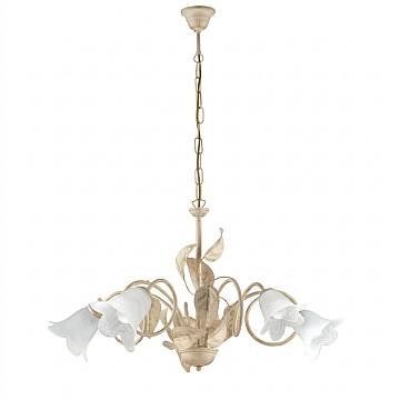 Lampadario Arte Povera Limone 5 Luci Avorio e Bianco LuceArt Classic Lampadario Arte Povera Limone 5 Luci Avorio e Bianco LuceArt Classic