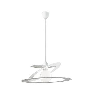 Sospensione Geko 1 Luce Bianco e Grigio LuceArt Classic Sospensione Geko 1 Luce Bianco e Grigio LuceArt Classic