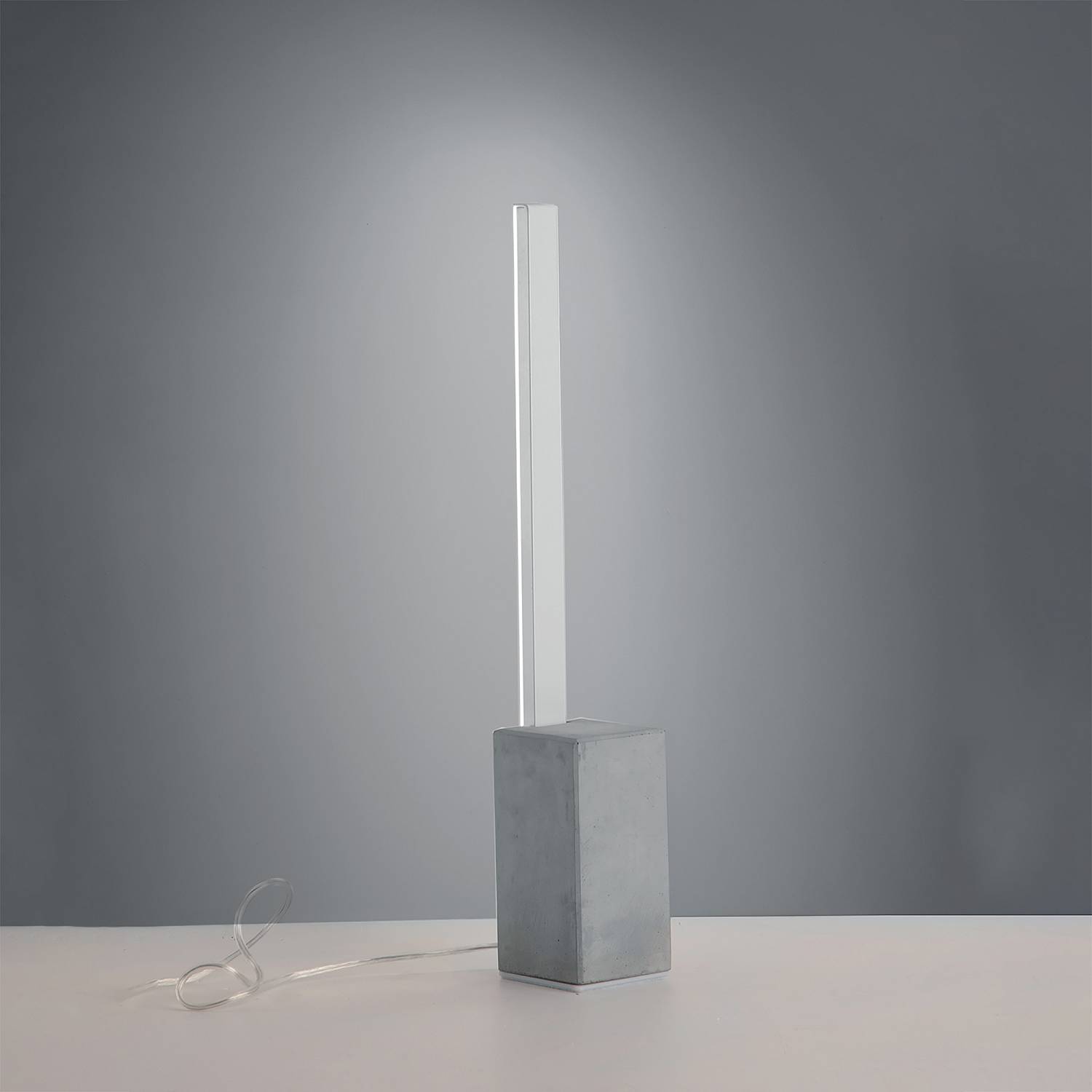 Lampada Da Tavolo Moderna Melbourne Cemento E Alluminio Led Integrato 10W 4000K LA181-LX-LT-CEM