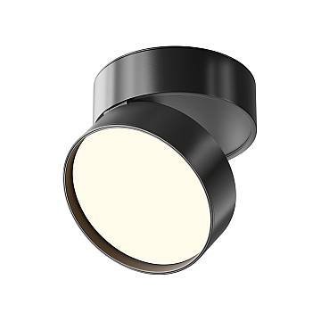 Maytoni Plafoniera moderna Onda 1 luce LED integrato nero alluminio Maytoni Plafoniera moderna Onda 1 luce LED integrato nero alluminio