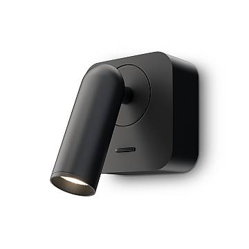 Maytoni applique moderna Mirax 1 luce LED integrato nero metallo
