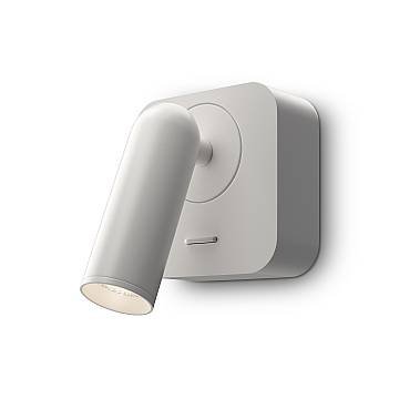 Maytoni applique moderna Mirax 1 luce LED integrato bianco metallo