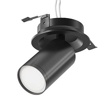 Maytoni lampada da incasso moderna FOCUS S 1 luce GU10 nero metallo Maytoni lampada da incasso moderna FOCUS S 1 luce GU10 nero metallo